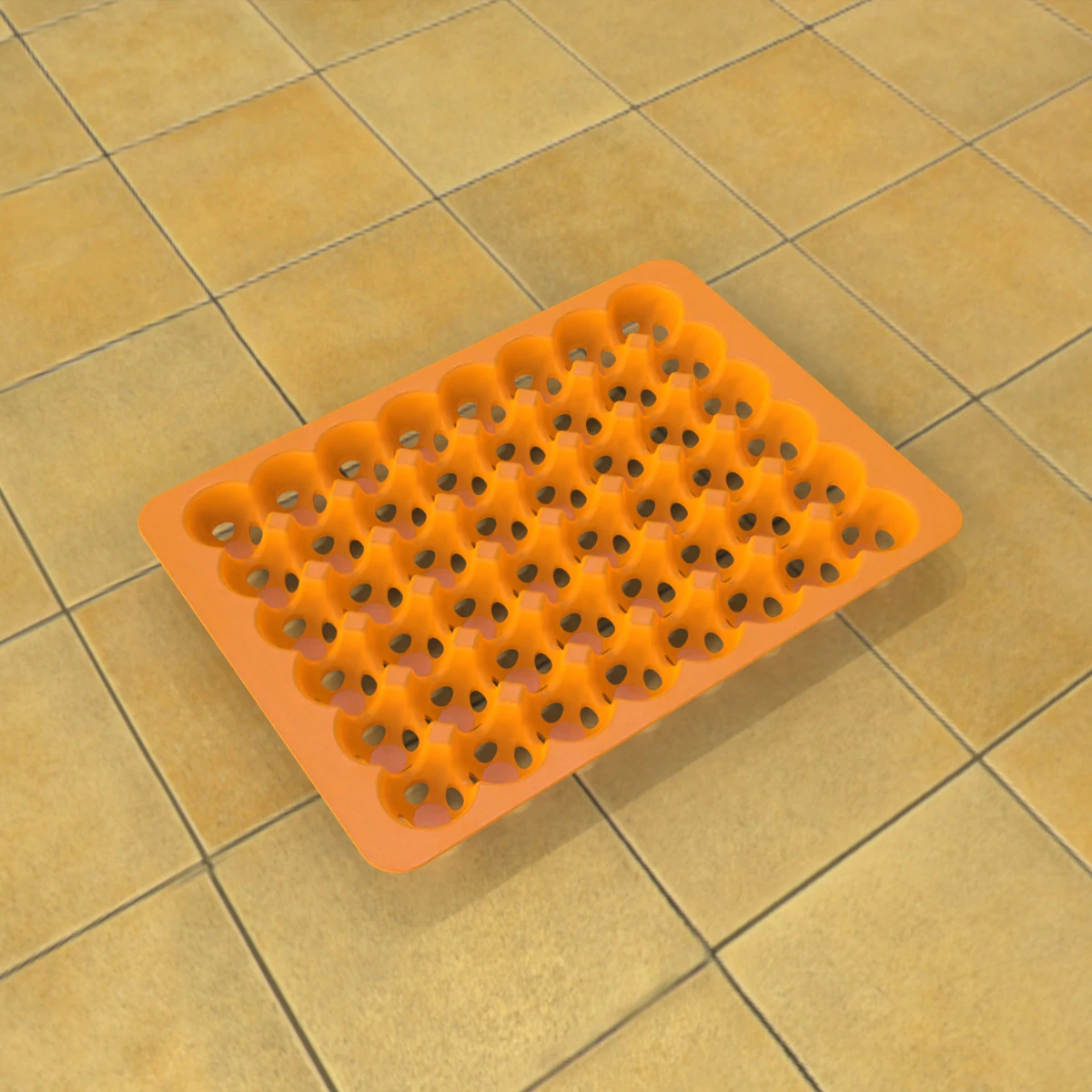 Egg Tray 3D Print Model .c4d .max .obj .3ds .fbx .stl .blend 