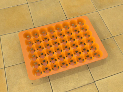 Egg Tray 3D Print Model