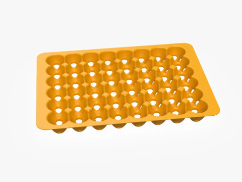 Egg Tray 3D Print Model