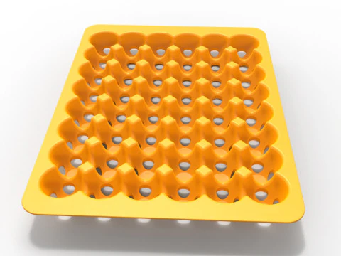 Egg Tray 3D Print Model