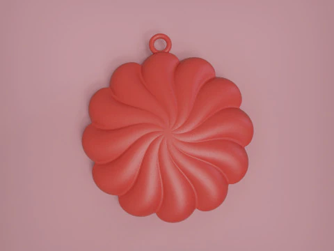 Pendentif Fleur Modèles 3D en vedette
