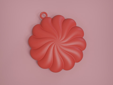Flower Pendant 3D Принт Модель