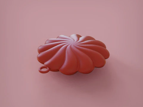 Flower Pendant 3D Print Model