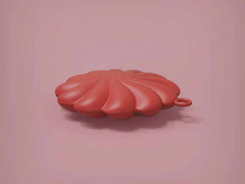 Flower Pendant 3D Print Model