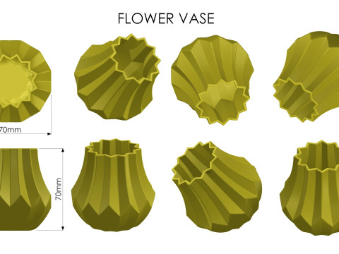 Flower Vase 3D Print Model