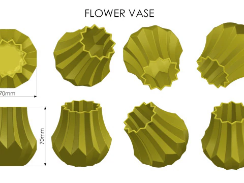 Flower Vase 3D Print Model