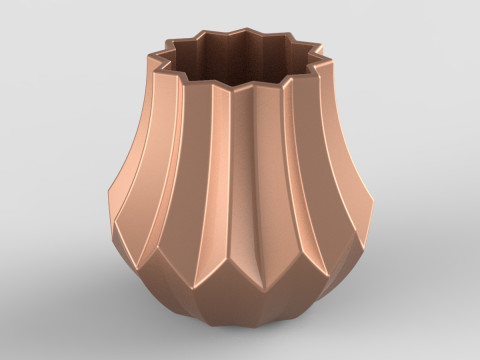 Flower Vase 3D Print Model