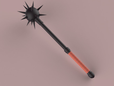 Medieval Mace Modèles 3D en vedette