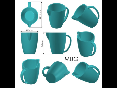 Mug 3Dプリントモデル