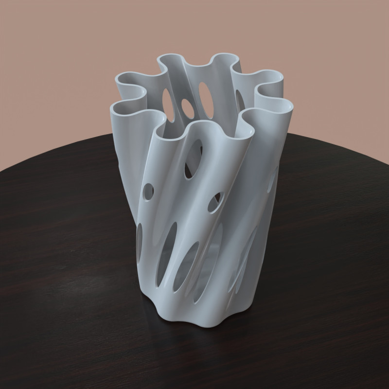 Pen Holder 3D Print Model .c4d .max .obj .3ds .fbx .stl .blend 