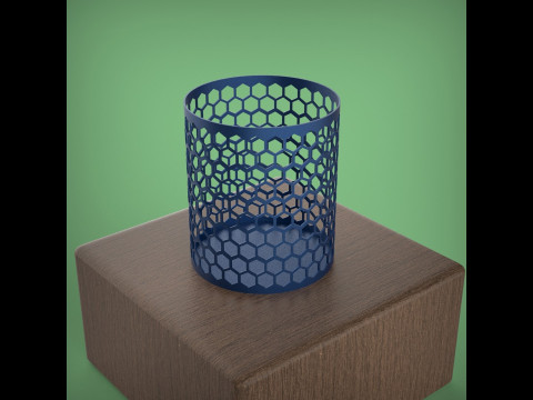 Honeycomb Pen Holder 3Dプリントモデル