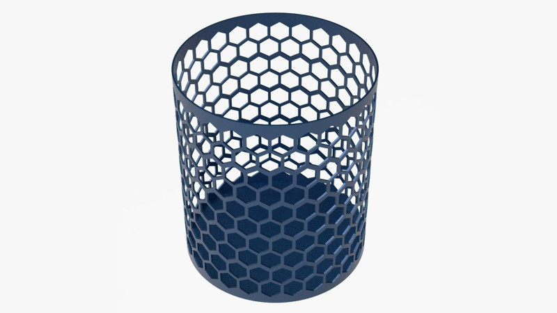 Honeycomb Pen Holder 3Dプリントモデル .c4d .max .obj .3ds .fbx .stl .blend 