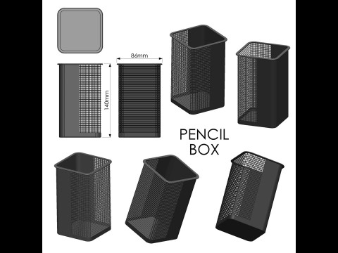 Pencil Box 3D Print Model