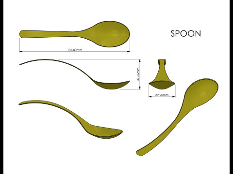 Spoon 3D 打印模型