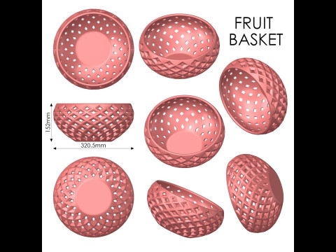 Fruit Basket Modello di stampa 3D