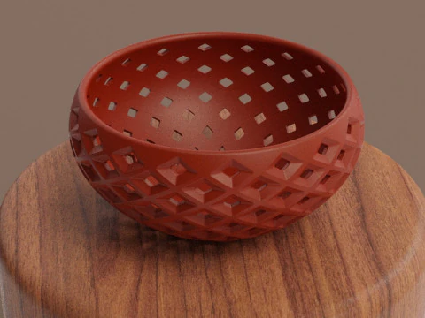 Fruit Basket 3D Print Model