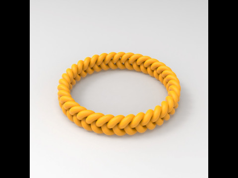 Braided Bracelet 3D 프린트 모델