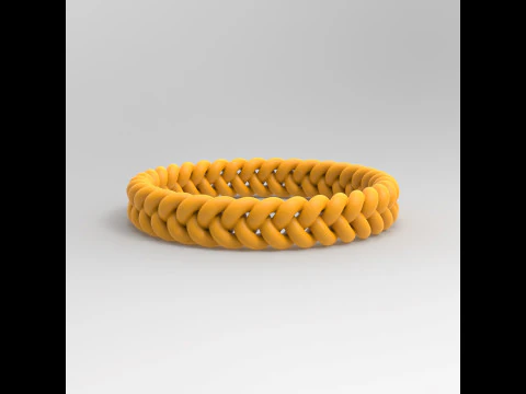 Braided Bracelet 3D Print Model