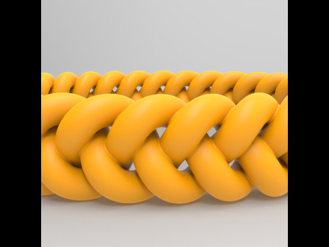Braided Bracelet 3D 프린트 모델