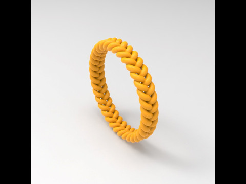 Braided Bracelet 3D 프린트 모델
