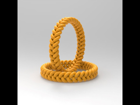 Braided Bracelet 3D 프린트 모델
