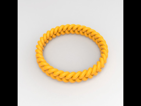 Braided Bracelet 3D 프린트 모델