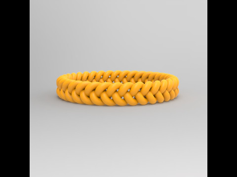 Braided Bracelet 3D 프린트 모델