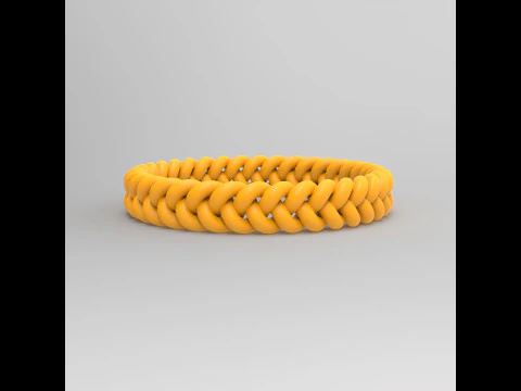 Braided Bracelet 3D Print Model