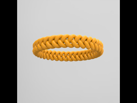 Braided Bracelet 3D 프린트 모델