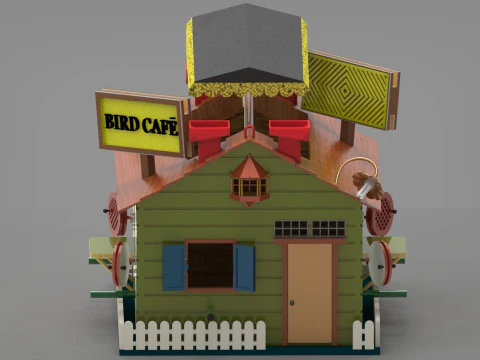 Bird House 3D Print Model