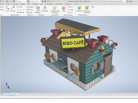 Bird House 3D Print Model