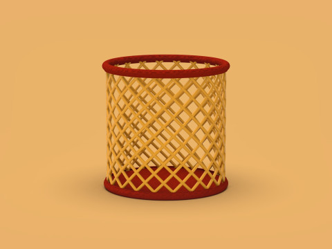 Cylindrical Basket Model Cetak 3D