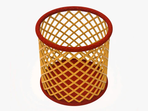 Cylindrical Basket 3D Print Model