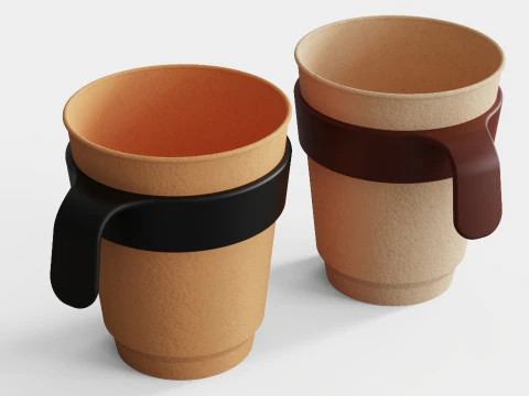 Copo de espuma com conector Modelo de Impressão 3D