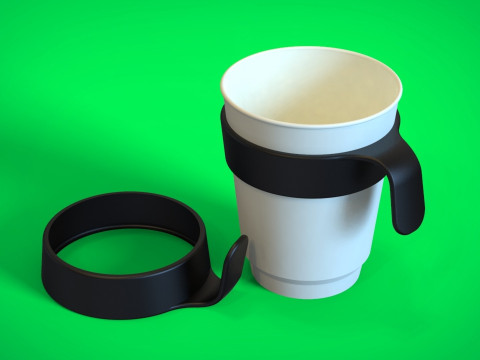 Foam Cup with Connector 3D Print Model