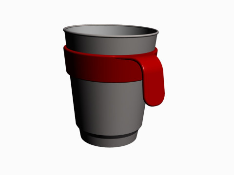 Foam Cup with Connector 3D Print Model