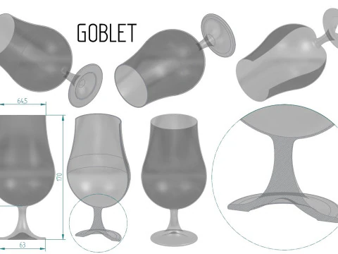 Goblet 3D Print Model