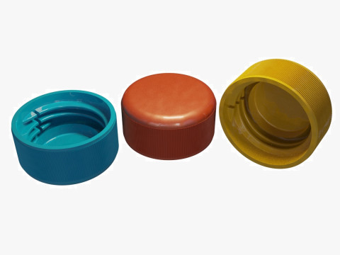 Plastic Bottle Cap 3D Print Model