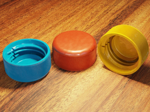 Plastic Bottle Cap Modello di stampa 3D