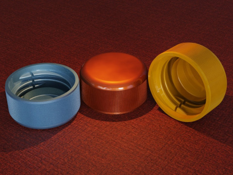 Plastic Bottle Cap Modello di stampa 3D