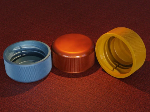 Plastic Bottle Cap 3D Print Model