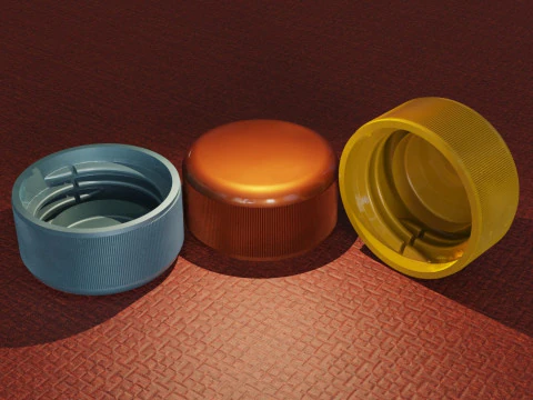 Plastic Bottle Cap 3D Print Model