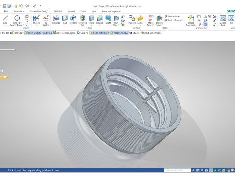 Plastic Bottle Cap Modello di stampa 3D