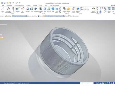 Plastic Bottle Cap 3D Print Model
