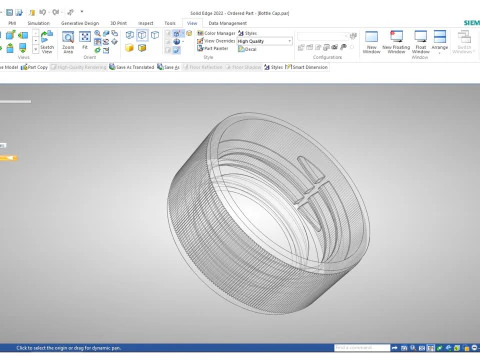 Plastic Bottle Cap 3D Print Model