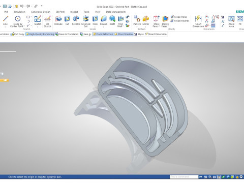 Plastic Bottle Cap Modello di stampa 3D