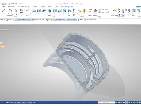 Plastic Bottle Cap 3D Print Model
