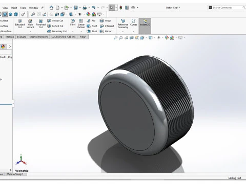 Plastic Bottle Cap 3D Print Model