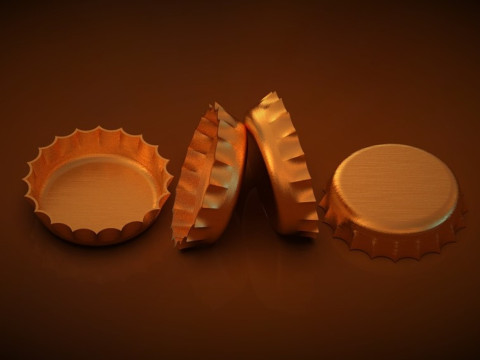 Bottle Cap 3Dプリントモデル
