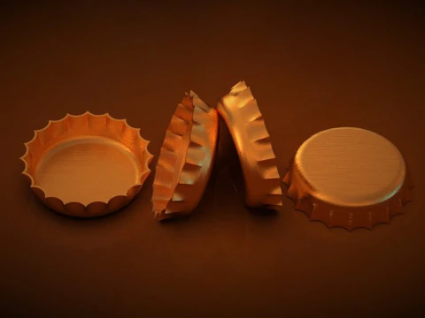 Bottle Cap 3D Print Model